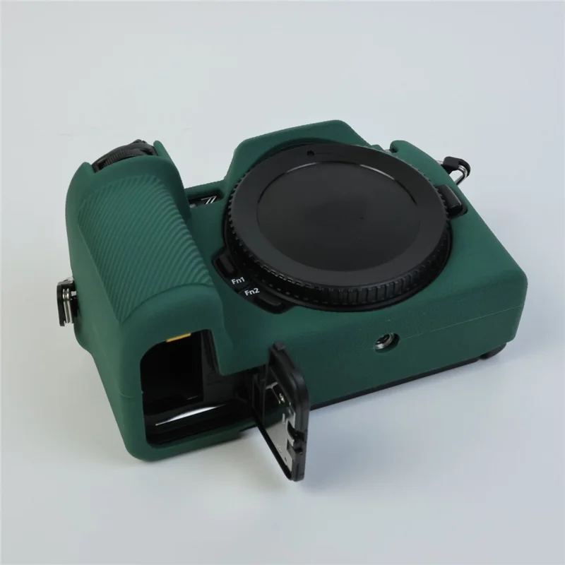 For Nikon Z 50 II Silicone Case Protective Cover Portable Shock Resistant Camera Sleeve - Blackish Green