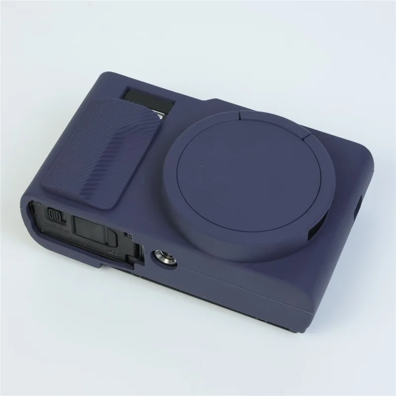 Silicone Case for Panasonic Lumix DMC-ZS99 / TZ99 Protective Cover Portable Shock Resistant Camera Sleeve - Dark Blue