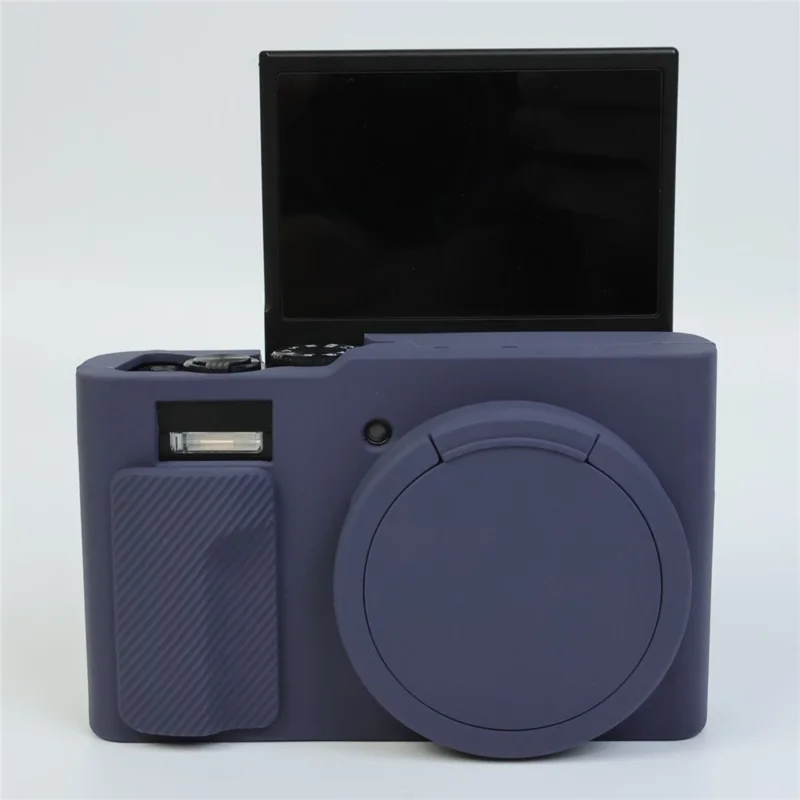 Silicone Case for Panasonic Lumix DMC-ZS99 / TZ99 Protective Cover Portable Shock Resistant Camera Sleeve - Dark Blue