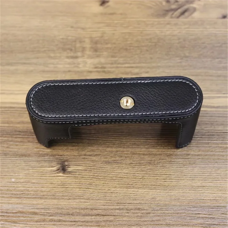 For Leica M10 Digital Camera Genuine Leather Case Protective Half Body Cover - Black