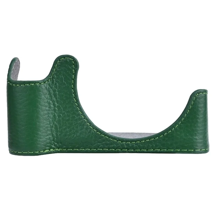 Custodia per Canon PowerShot V1 in Vera Pelle di Mucca - Copertura Protettiva Verde