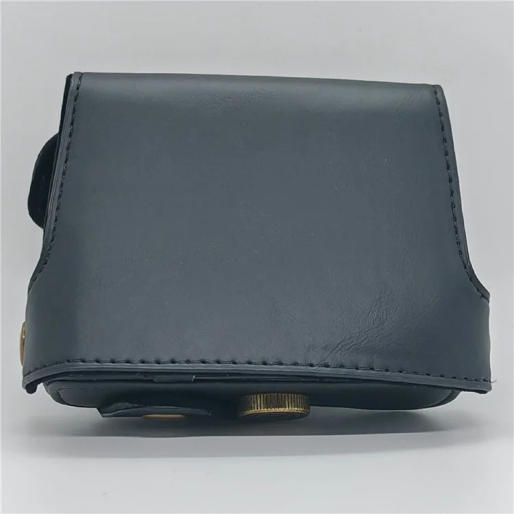 Bolsa Portátil de Couro PU Anti-Risco para Canon PowerShot G16 / G15 com Alça de Ombro - Preta