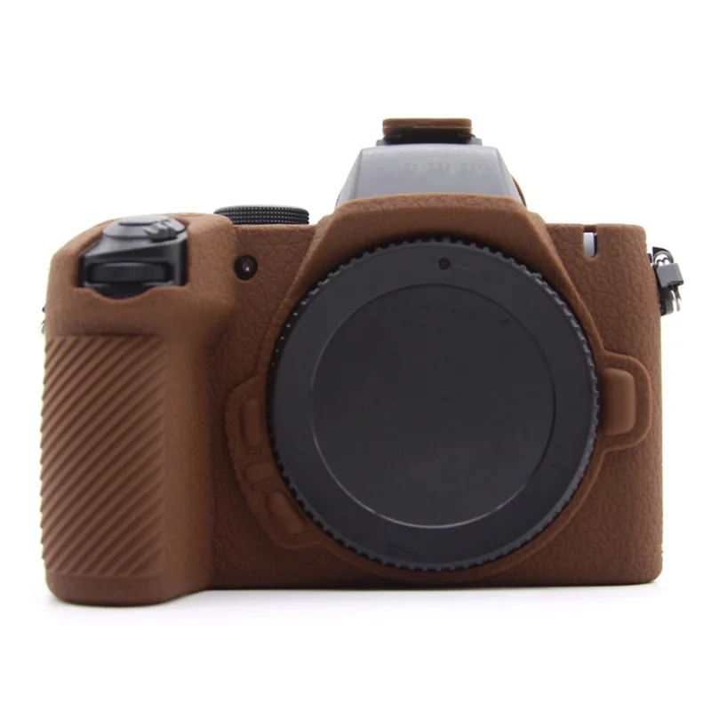 For Nikon Z 50 II Camera Protective Case Anti Scratch Silicone Cover - Coffee