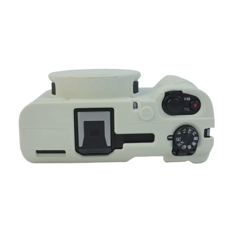 For Canon PowerShot V1 Protective Case Dust Proof Silicone Camera Cover - Beige