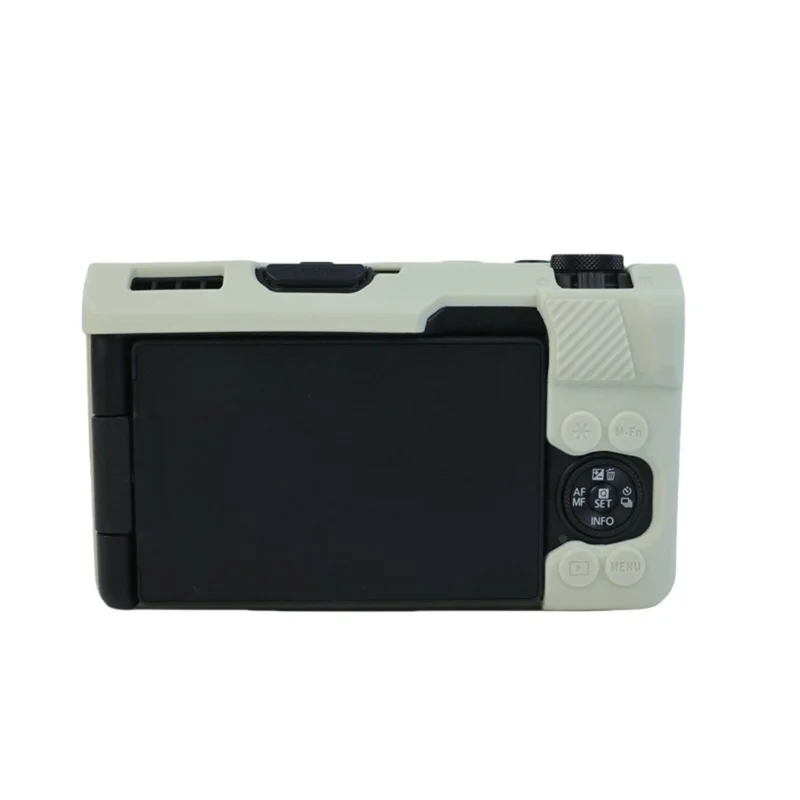 For Canon PowerShot V1 Protective Case Dust Proof Silicone Camera Cover - Beige