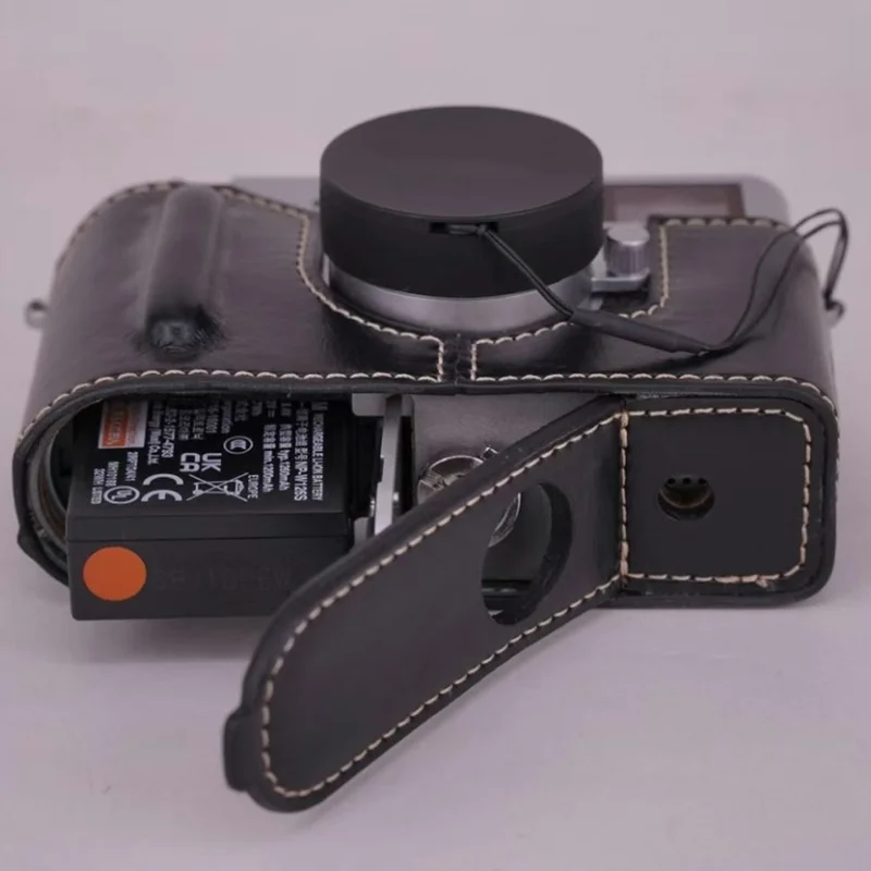 Чехол для камеры Fujifilm X из искусственной кожи с открытием для батареи - Черный