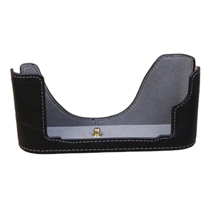 Funda de protección de cuero genuino para la parte inferior de la cámara digital Leica M240 - Negro
