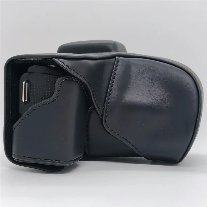 Leather Case for Sony NEX-5N / NEX-5C / NEX-5R / NEX-5T Anti-scratch Camera Protective Cover - Black