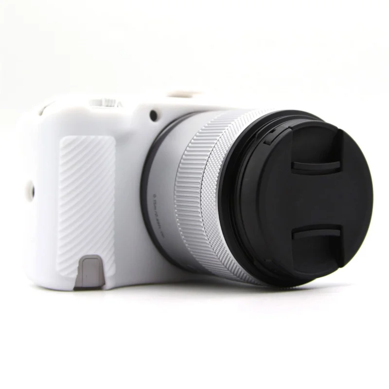 For Canon EOS R50 V Camera Case Anti-Scratch Silicone Protective Cover - White