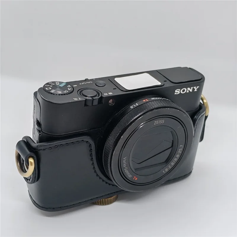 For Sony RX100  /  RX100M2  /  RX100M3  /  RX100M4  /  RX100M5  /  RX100M6 Camera Case Detachable Soft Interior Lining Protective Cover - Black
