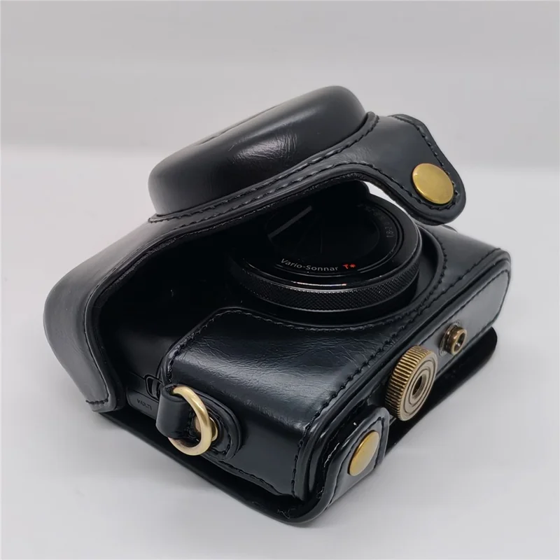 For Sony RX100  /  RX100M2  /  RX100M3  /  RX100M4  /  RX100M5  /  RX100M6 Camera Case Detachable Soft Interior Lining Protective Cover - Black