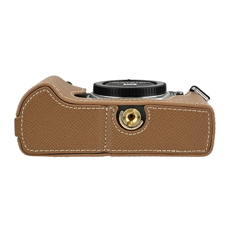 For Olympus OM-5 Mark II Kameraetui i PU-læder - Khaki