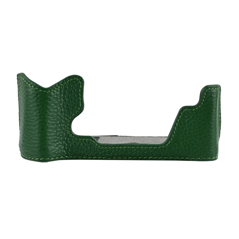 Etui do aparatu fotograficznego Olympus OM-5 Mark II, oryginalna skóra wołowa, ochronna pokrywa z paskiem na ramię - zielony