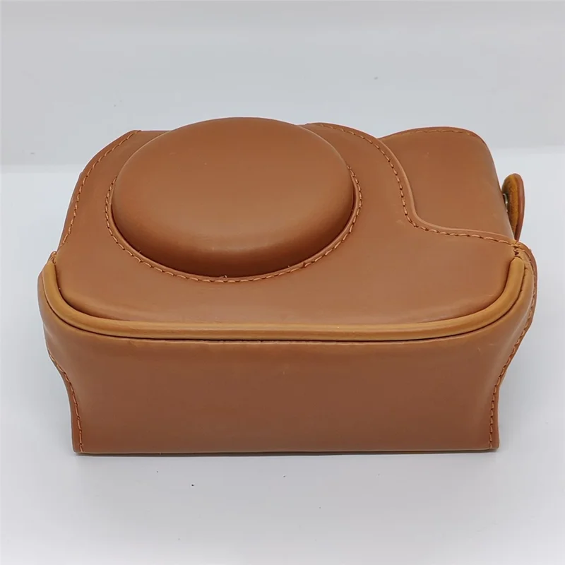Bolsa de cámara para Canon PowerShot G12 / G11 / G10 Estuche portátil de piel de ante antiarañazos con correa para el hombro - Marrón