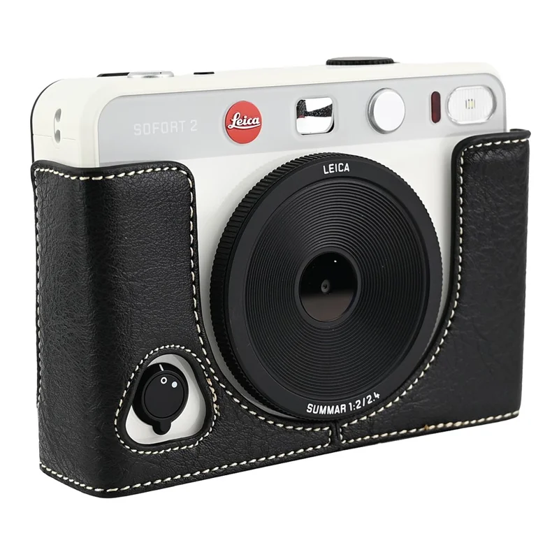 Для Leica SOFORT 2 PU кожаная нижняя крышка ударопрочный чехол для камеры с доступом к батарее - черный