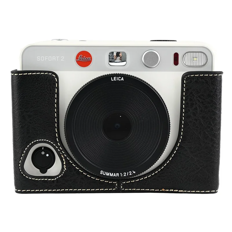 Для Leica SOFORT 2 PU кожаная нижняя крышка ударопрочный чехол для камеры с доступом к батарее - черный