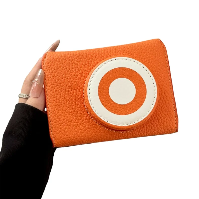 Чехол для камеры Fujifilm X-E5 Кожаный защитный чехол с отделением для хранения батареи Противоцарапающий - Оранжевый