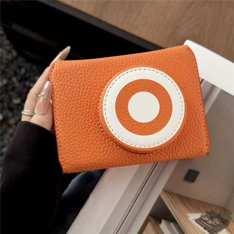 Чехол для камеры Fujifilm X-E5 Кожаный защитный чехол с отделением для хранения батареи Противоцарапающий - Оранжевый