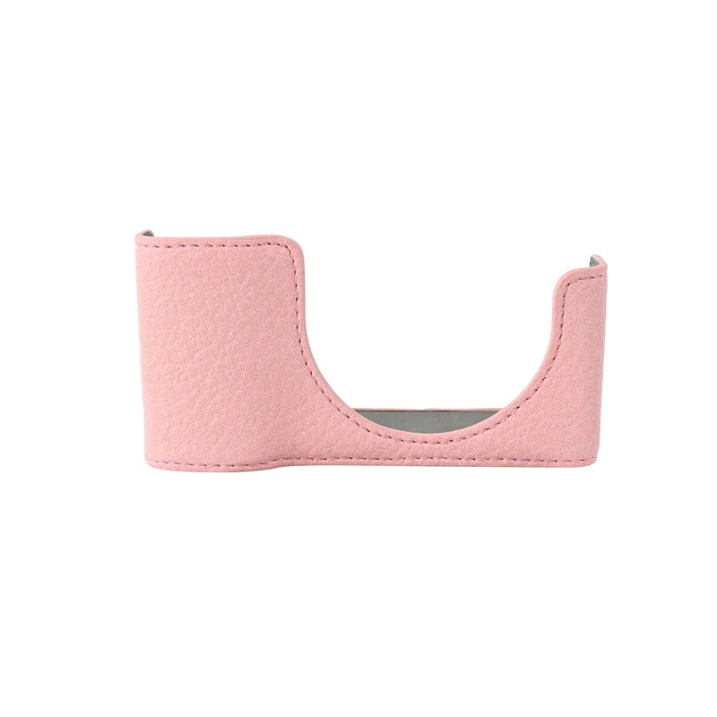 Per Ricoh GR III / GR IV Custodia Protettiva per Fotocamera in Pelle PU con Texture Litchi con Foro per Vite del Treppiede e Accesso alla Batteria - Rosa