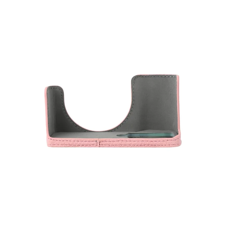 Per Ricoh GR III / GR IV Custodia Protettiva per Fotocamera in Pelle PU con Texture Litchi con Foro per Vite del Treppiede e Accesso alla Batteria - Rosa
