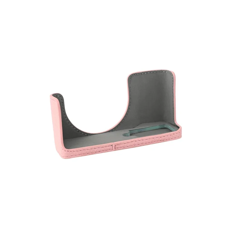 Per Ricoh GR III / GR IV Custodia Protettiva per Fotocamera in Pelle PU con Texture Litchi con Foro per Vite del Treppiede e Accesso alla Batteria - Rosa