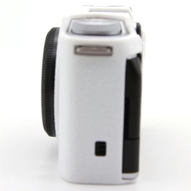 غطاء واقي من السيليكون لجهاز Fujifilm X-M5، غطاء كاميرا مقاوم للصدمات - أبيض