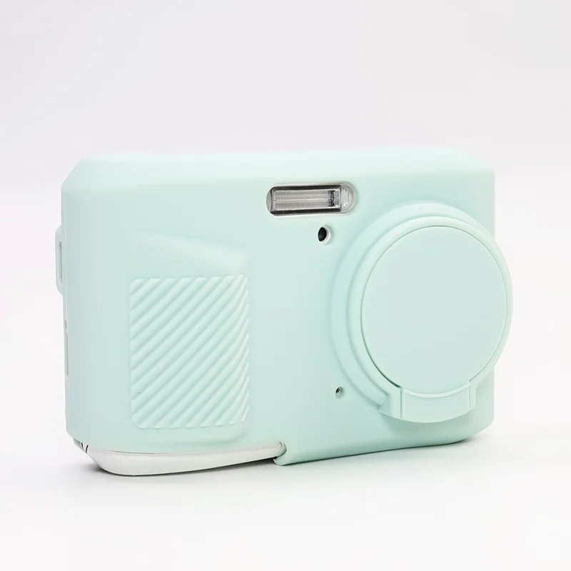 Capa de Silicone para Câmara Digital KODAK PIXPRO FZ45, Capa Protetora à Prova de Choques e à Prova de Poeira - Verde Mentol