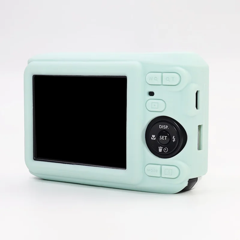 Capa de Silicone para Câmara Digital KODAK PIXPRO FZ45, Capa Protetora à Prova de Choques e à Prova de Poeira - Verde Mentol