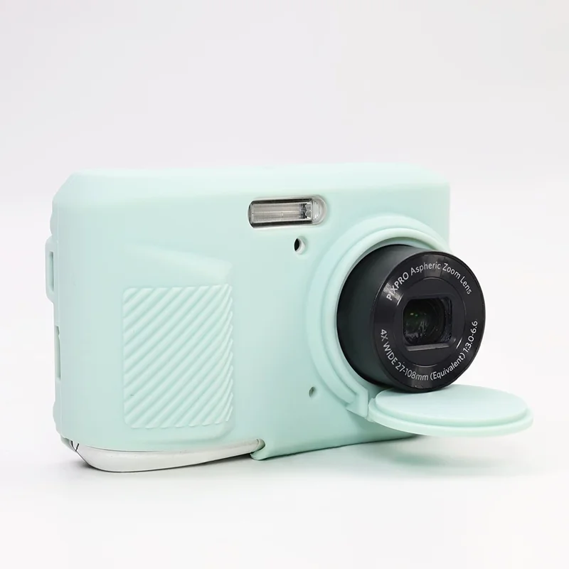 Capa de Silicone para Câmara Digital KODAK PIXPRO FZ45, Capa Protetora à Prova de Choques e à Prova de Poeira - Verde Mentol
