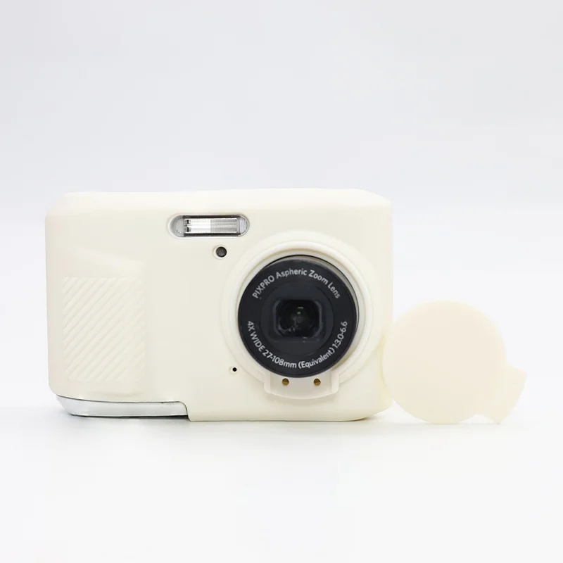 For KODAK PIXPRO FZ45 Digital Camera Silicone Case Shockproof Dustproof Protective Cover - Matte White