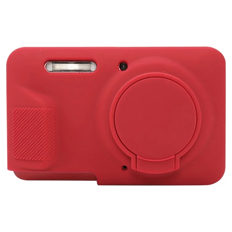 Étui pour appareil photo KODAK PIXPRO FZ55, housse de protection en silicone absorbant les chocs et lavable - Rouge