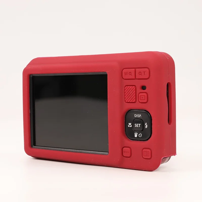 Étui pour appareil photo KODAK PIXPRO FZ55, housse de protection en silicone absorbant les chocs et lavable - Rouge