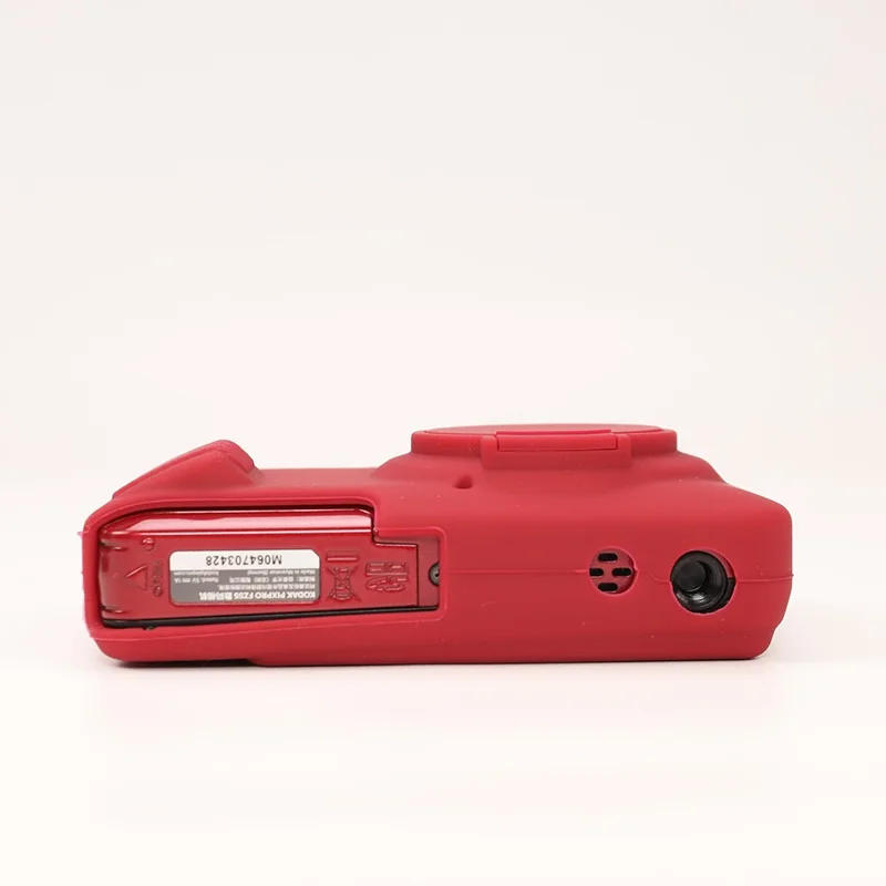 Étui pour appareil photo KODAK PIXPRO FZ55, housse de protection en silicone absorbant les chocs et lavable - Rouge