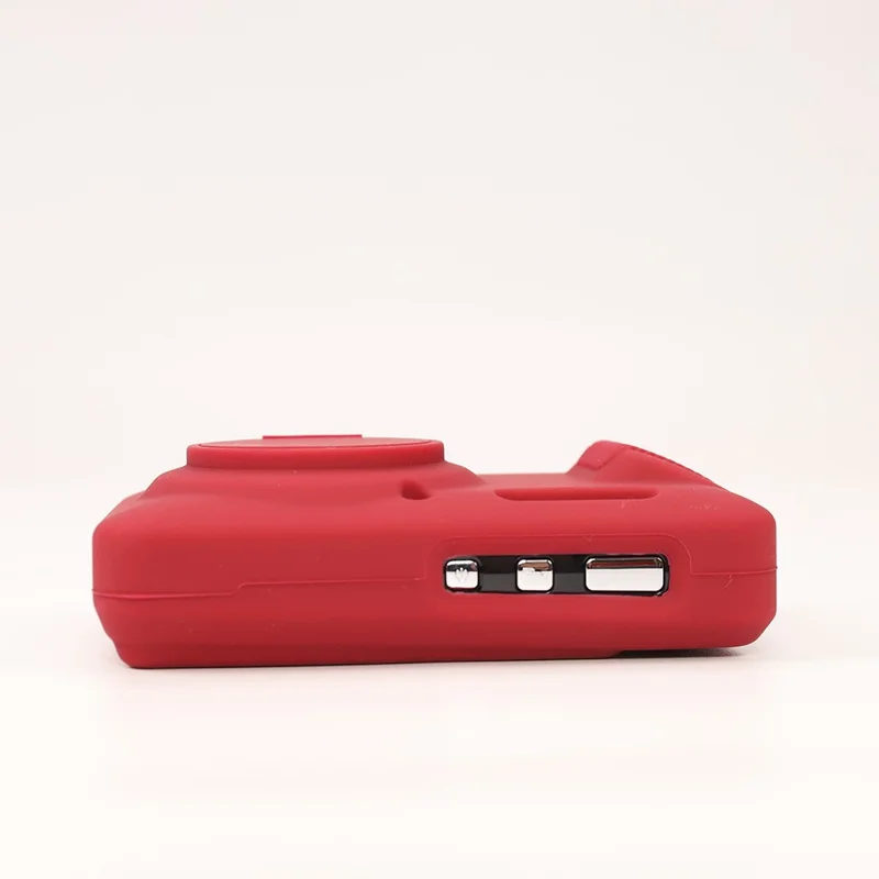 Étui pour appareil photo KODAK PIXPRO FZ55, housse de protection en silicone absorbant les chocs et lavable - Rouge