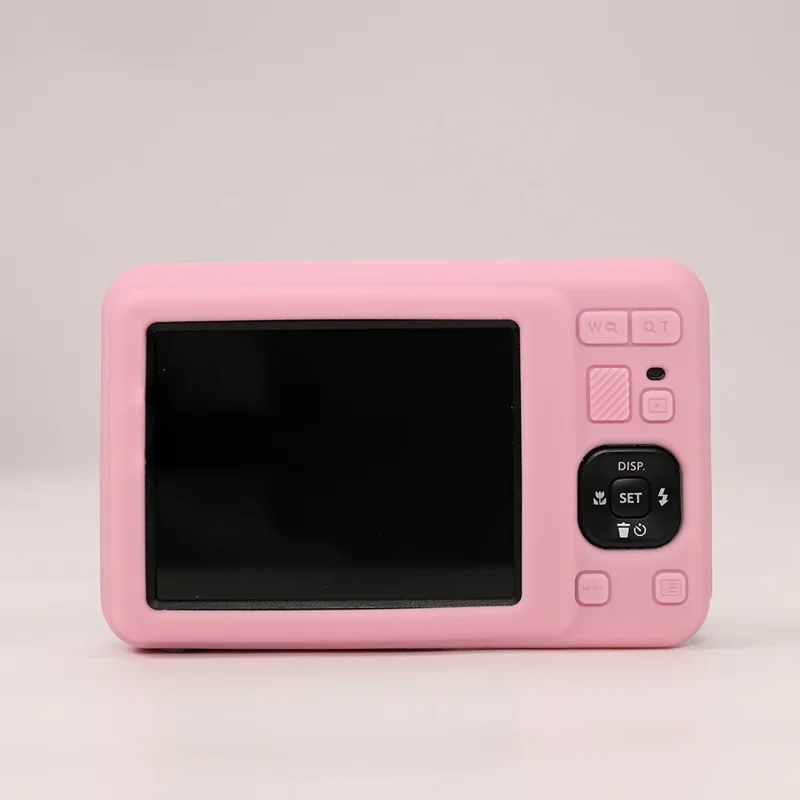 For KODAK PIXPRO FZ55 Camera Case Silicone Protective Cover with Shock-Absorbent and Washable - Pink