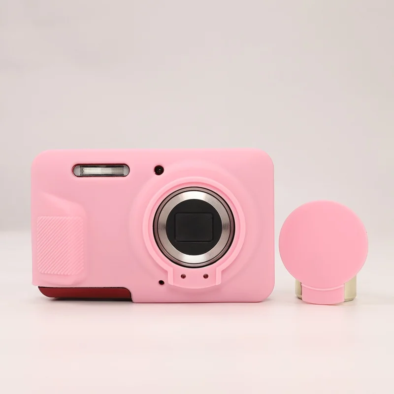 For KODAK PIXPRO FZ55 Camera Case Silicone Protective Cover with Shock-Absorbent and Washable - Pink