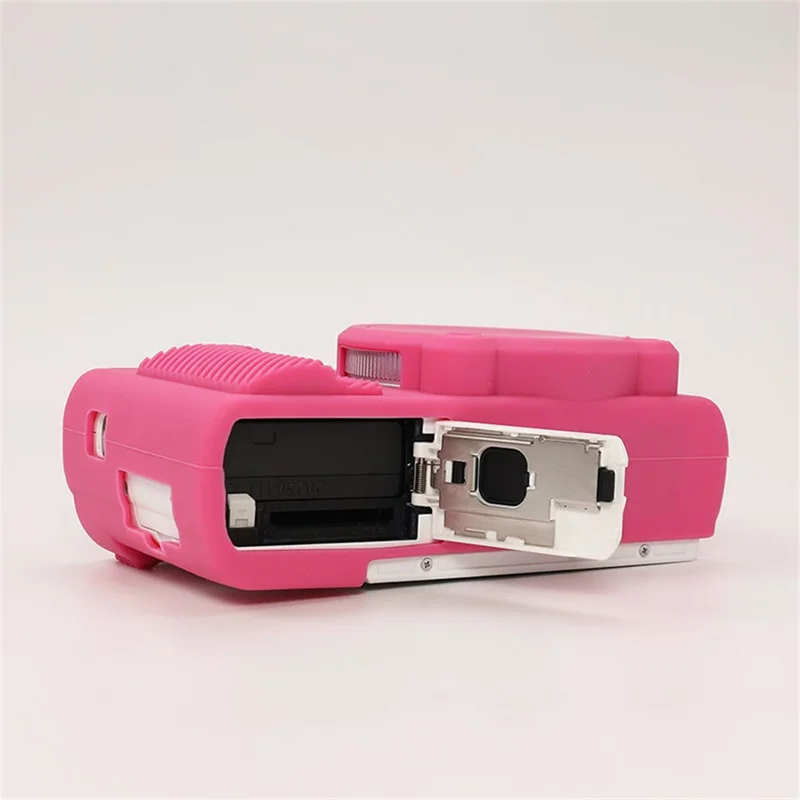 Étui pour appareil photo Panasonic Lumix DMC-ZS99 / DMC-TZ99, housse de protection en silicone absorbant les chocs et anti-rayures - Rouge Rose