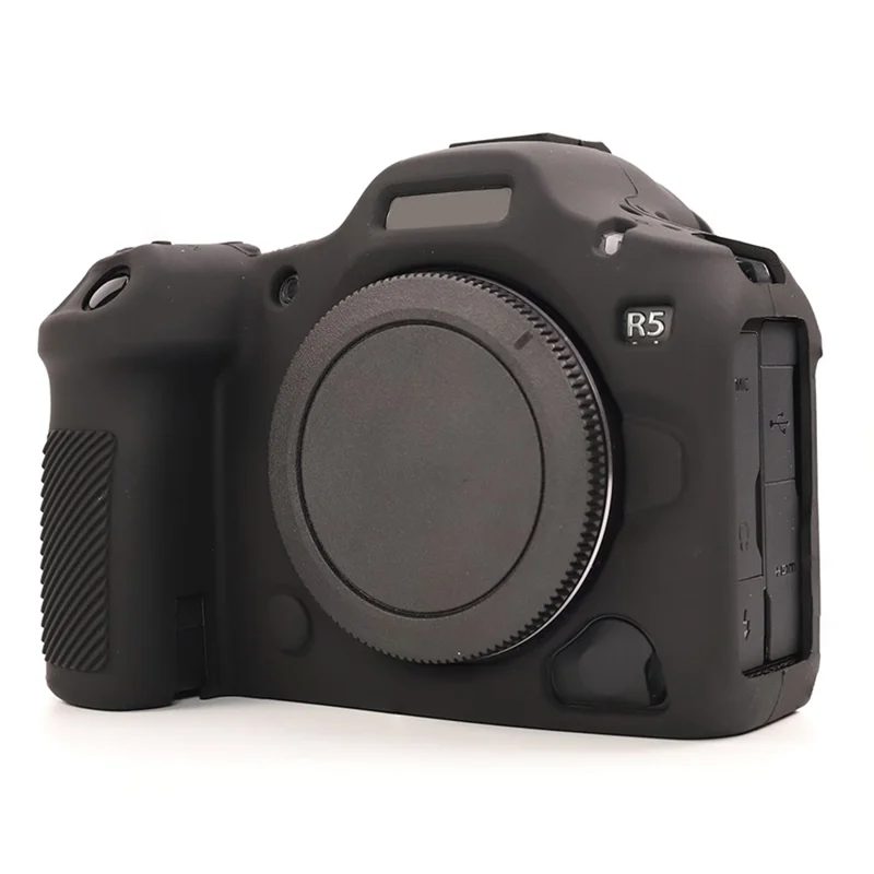 Étui brillant pour Canon EOS R5 Mark II, housse de protection en silicone anti-rayures - Noir