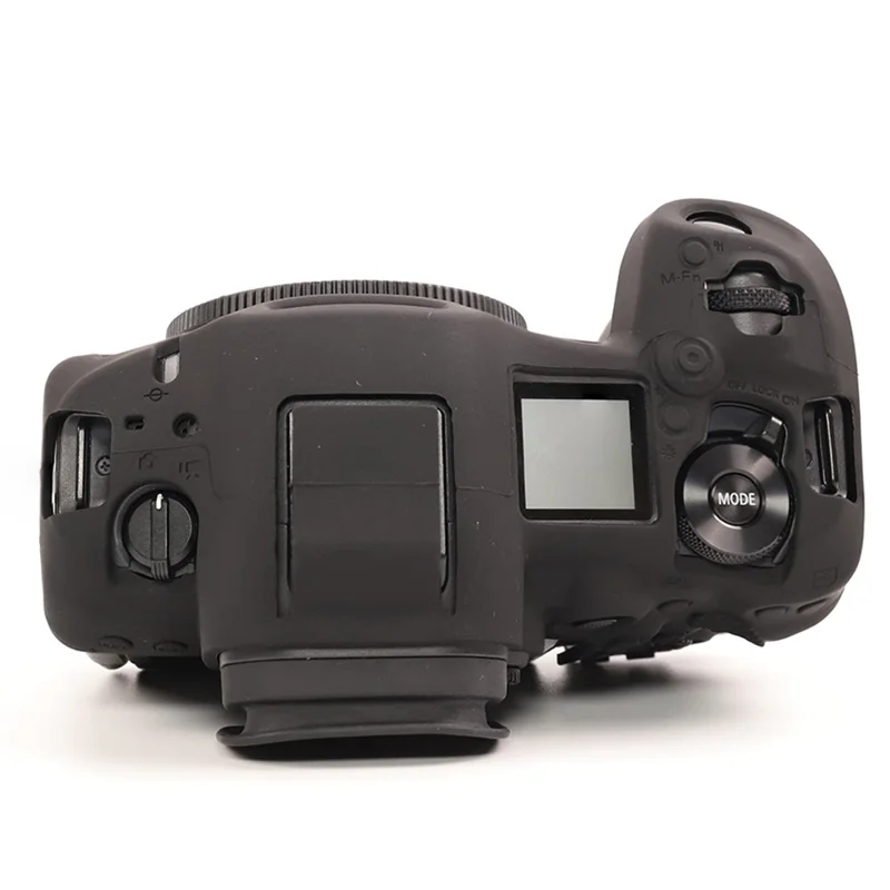 Étui brillant pour Canon EOS R5 Mark II, housse de protection en silicone anti-rayures - Noir