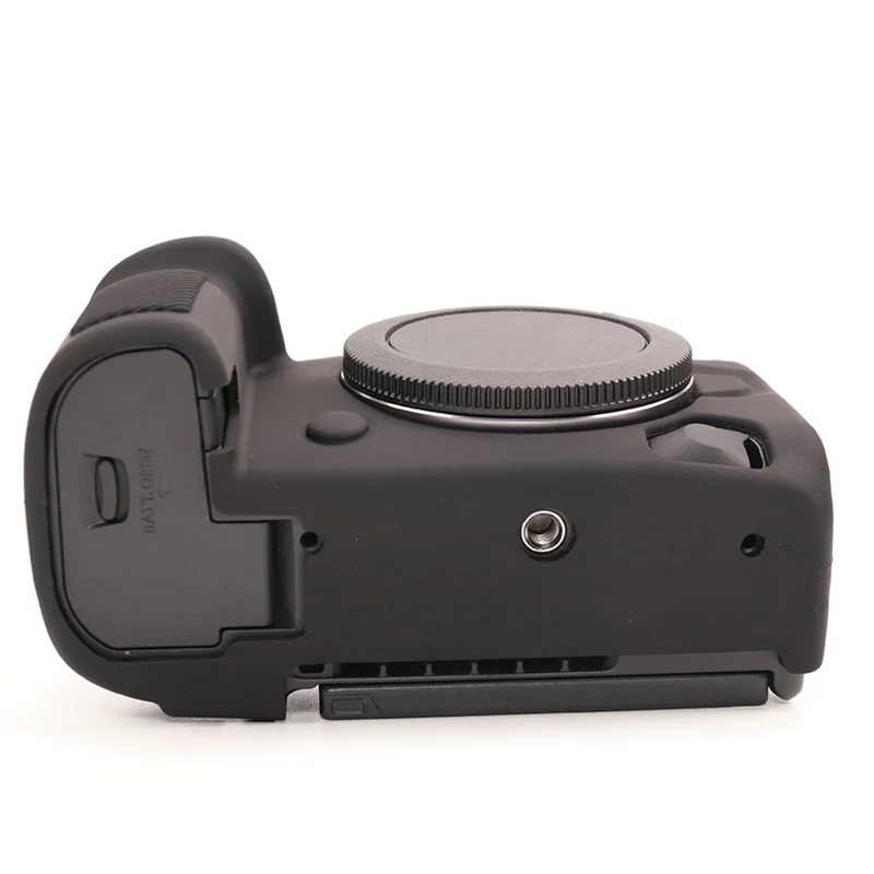 Étui brillant pour Canon EOS R5 Mark II, housse de protection en silicone anti-rayures - Noir