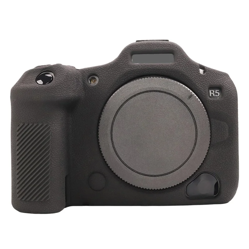 Capa de Câmera Texturizada para Canon EOS R5 Mark II, Capa Protetora em Silicone Anti-Risco - Preto