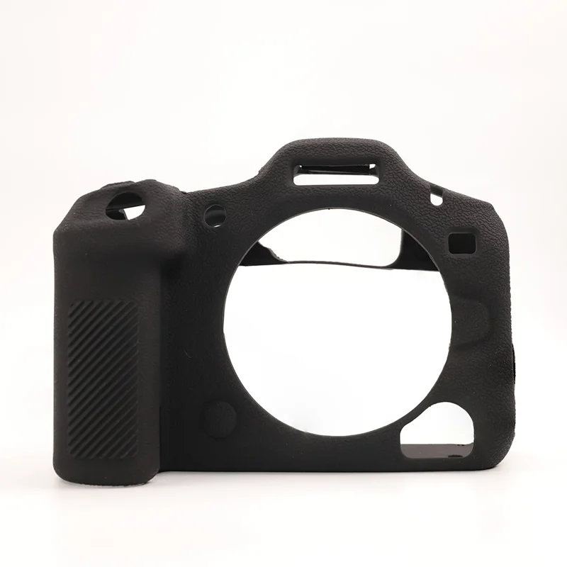 Capa de Câmera Texturizada para Canon EOS R5 Mark II, Capa Protetora em Silicone Anti-Risco - Preto