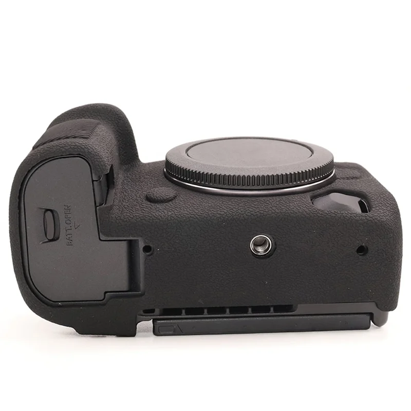 Capa de Câmera Texturizada para Canon EOS R5 Mark II, Capa Protetora em Silicone Anti-Risco - Preto