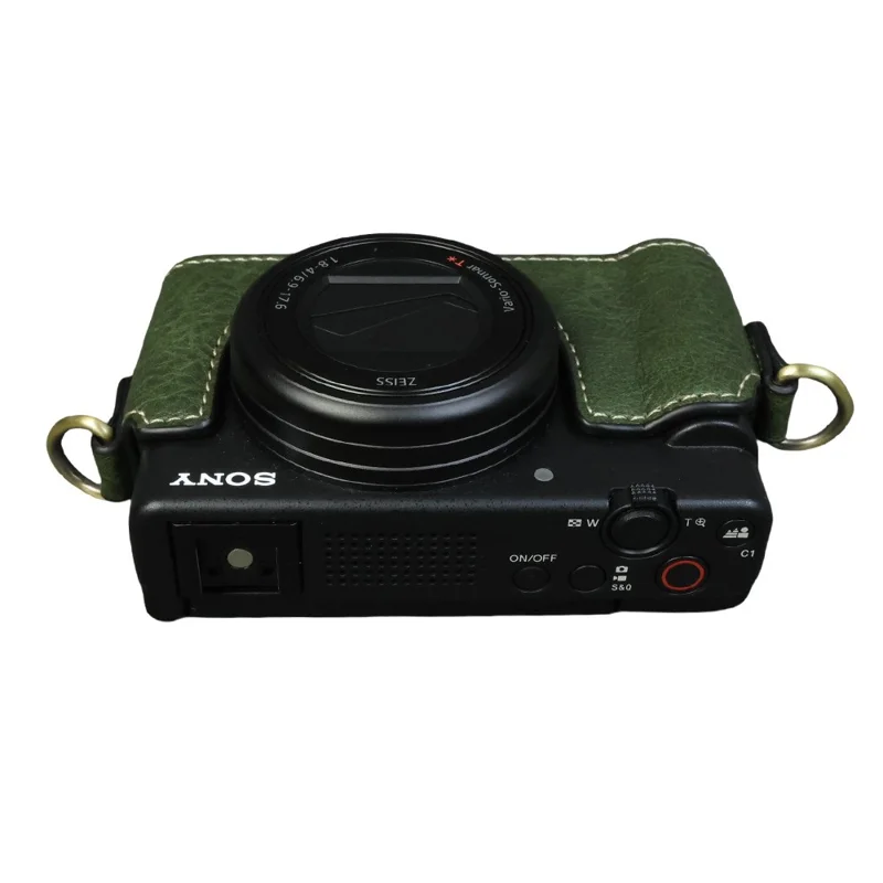 For Sony ZV-1 Camera Case Portable Protective Cover Without Battery Opening - Green