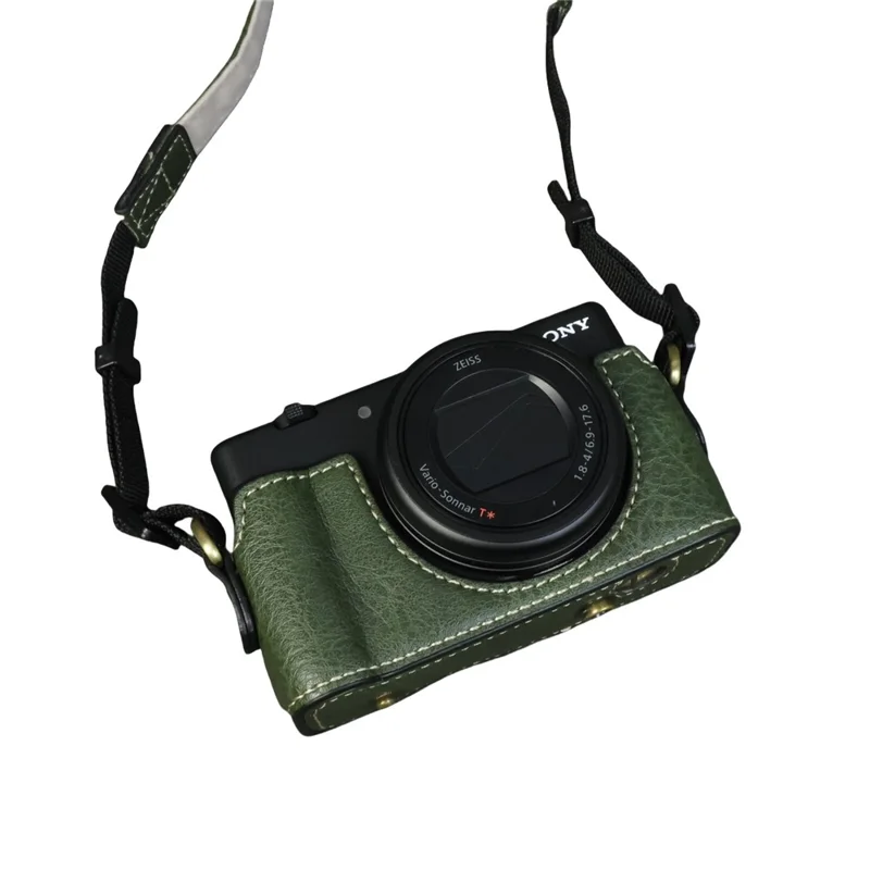 For Sony ZV-1 Camera Case Portable Protective Cover Without Battery Opening - Green