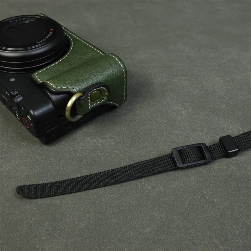 For Sony ZV-1 Camera Case Portable Protective Cover Without Battery Opening - Green