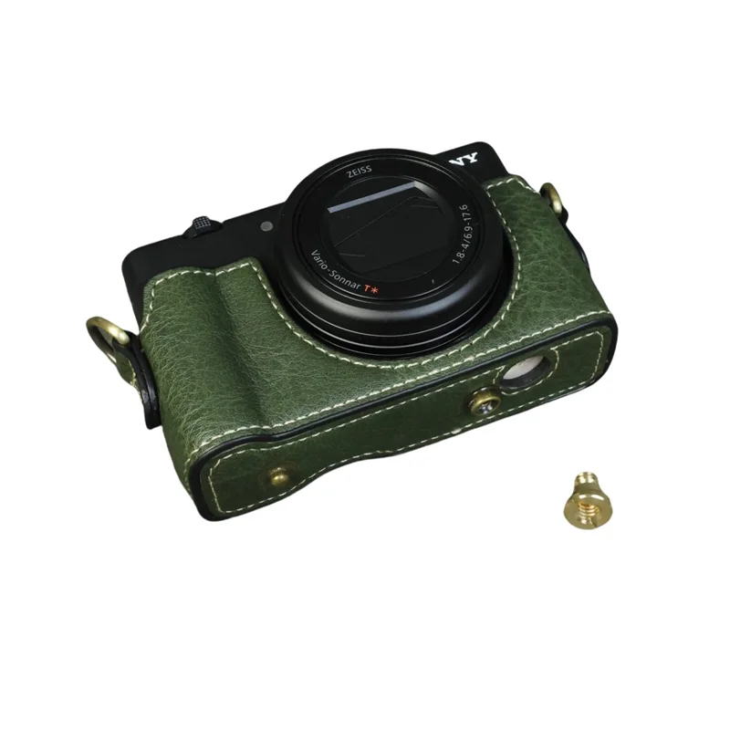 For Sony ZV-1 Camera Case Portable Protective Cover Without Battery Opening - Green