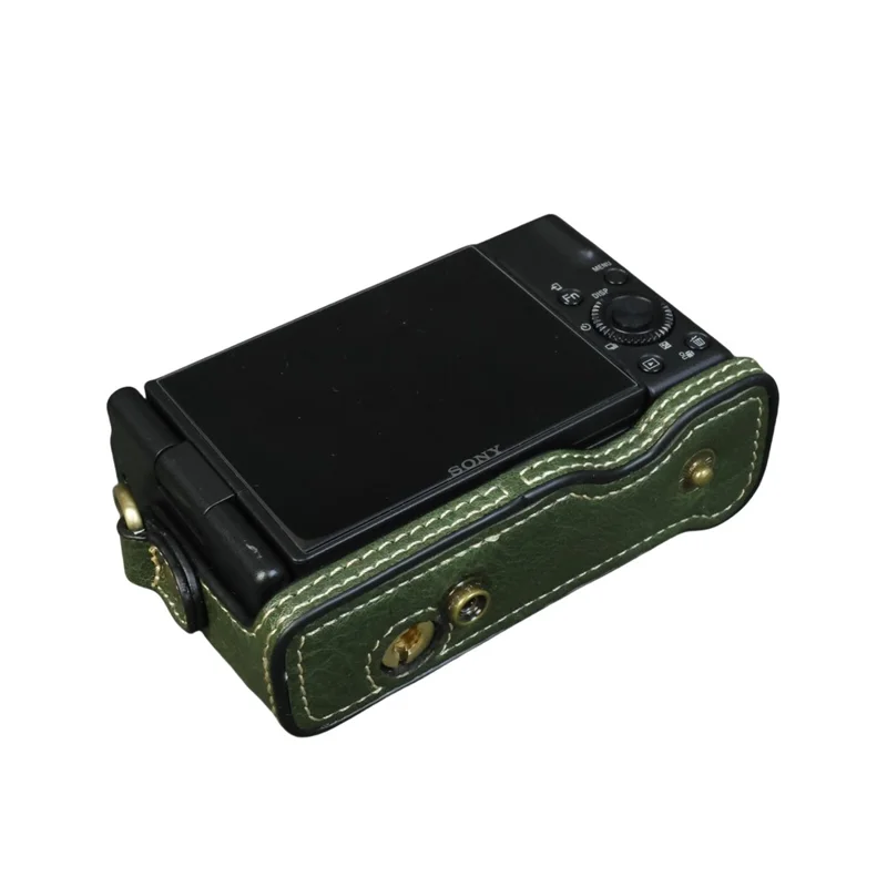 For Sony ZV-1 Camera Case Portable Protective Cover Without Battery Opening - Green