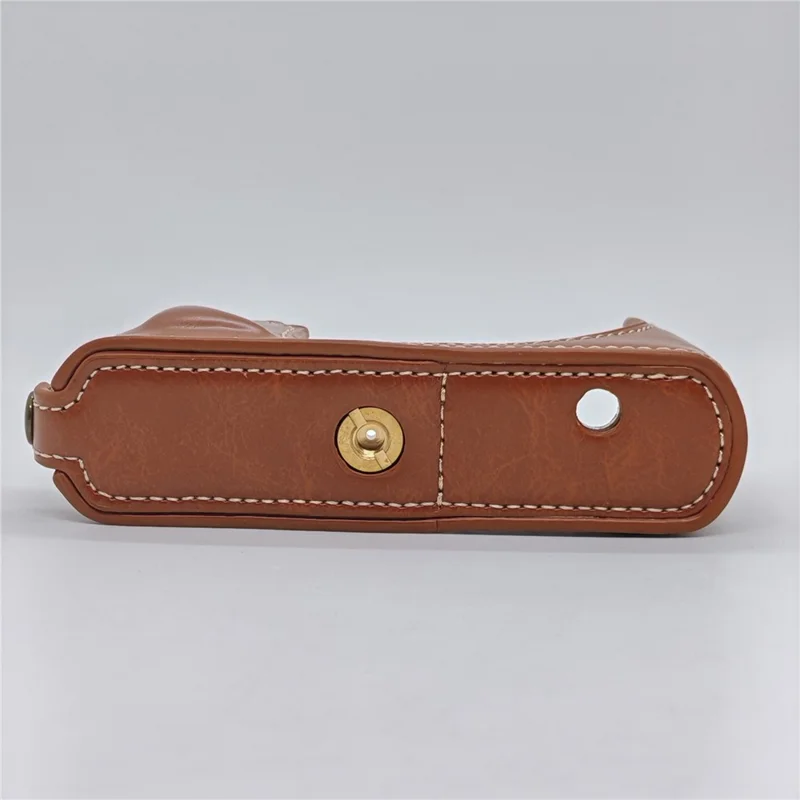 غطاء كاميرا نصف جسم لـ Leica D-Lux 8 / 7 / (Typ 109) غطاء سفلي من جلد PU مع إمكانية الوصول إلى البطارية - بني