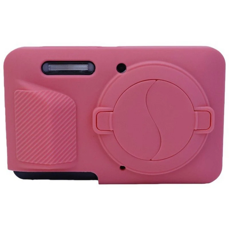 For Kodak Pixpro FZ55 Camera Silicone Case Shockproof Dustproof Cover with Lens Cap - Red
